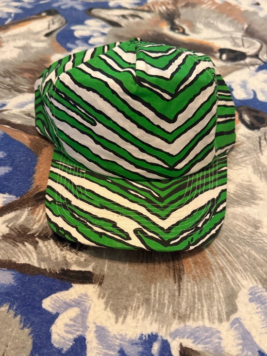 cameo Other - Green Zebra Print Cap - Youth Fashion Hat